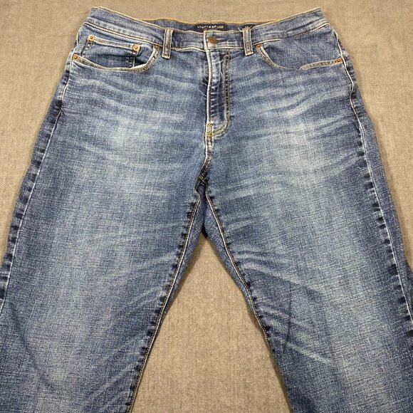 Lucky Brand Mens 121 Slim Straight Jeans Size 33x30 Blue Denim Cotton & Elastane - Picture 2 of 15